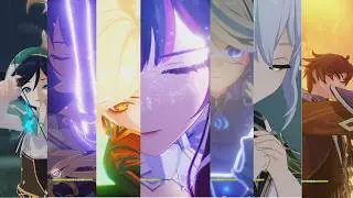 All 5 Star Characters Burst Animation Genshin Impact Luna 5