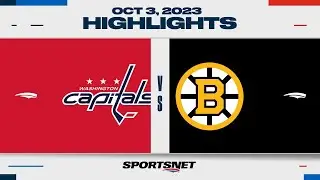 NHL Pre-Season Highlights | Capitals vs. Bruins - October 3, 2023