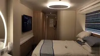 Carnival Celebration bump out balcony room tour 15481 cat 8F