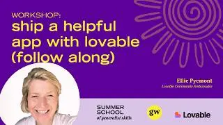Ship a helpful app with Lovable (live)