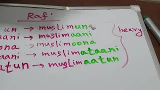 how to know if a word is in raf' - Arabic with sayma- video 8