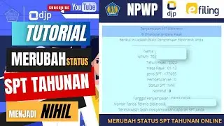 NPWP Nihil - Cara Merubah Status SPT Tahunan menjadi Nihil secara Online 2024