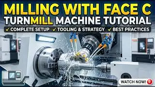 Milling with Face C on Turnmill Machine – CNC Turning and Milling Operations Guide