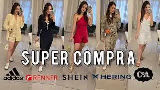 SUPER COMPRA RENNER, CEA, SHEIN, ADIDAS  E HERING 🤩✨️🛍