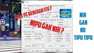 Spek PC GHE(Sebelum ada vga card) - CPUZ