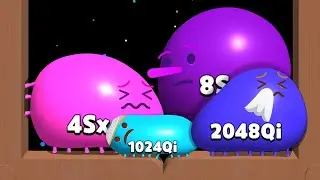 Blob Merge 3D: MAX Level - Unlock 1024Qi 2048Qi 4Sx 8Sx | 2048 Blob Android Gameplay World Record