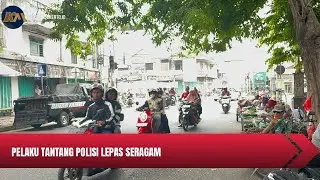 Viral Pemotor Terobos Polisi Saat Penertiban di Lampu Merah