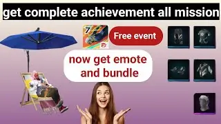 How to complete all achievement missions in free fire || Get free emotes and bundles now ||