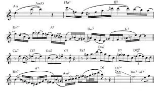 Here's To My Lady (Nat King Cole) - Phil Woods Solo Transcription (Eb). Transcribed by Arkady.