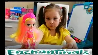 Enchantimals Royal Феникс Обзор Куклы FALON  и ее питомца SUNRIZE Энчантималс Роял