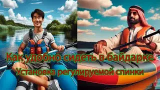 Как удобно сидеть  в байдарке