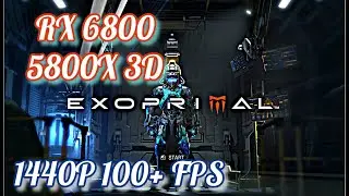 EXOPRIMAL Rx6800 5800X 3D Benchmark 1440 100+ FPS Settings