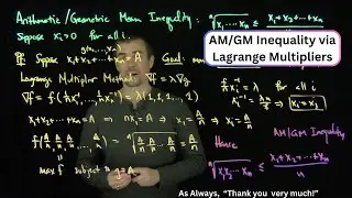 The Arithmetic Geometric Mean Inequality via Lagrange Multipliers