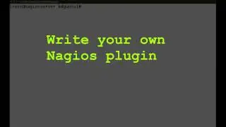 How to create a Nagios plugin