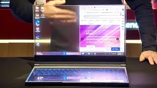 Lenovo ThinkBook Transparent Display Laptop Notebookcheck Hands On