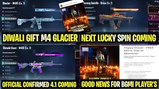 DON’T MISS 😍BGMI DIWALI GIFT M416 GLACIER | SHINOBI KAMI UPDATE | NEXT UC UP EVENT | BGMI 4.1 UPDATE