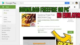 How to download freefire on pc.  How to download freefire on pc with out emulator. part 2.