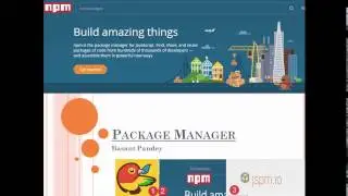 (Part 1 of 1) Introduction to Node Package Manager(NPM)