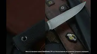 Идеальный нож для туризма и бушкрафта GerasimCustomMetall Урман XL Хантер (Нерждамаск, эластрон G)
