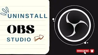 OBS STUDIO UNINSTALL | How to Uninstall OBS STUDIO in Windows | WhizMaster