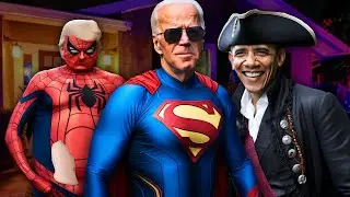 Presidents Go Trick or Treating 🎃