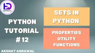 Sets in Python | Python Tutorial #12