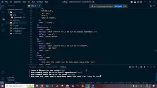 amy's readme generator walk thru