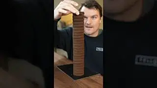 Espresso Puck Tower - A Silly Coffee Challenge