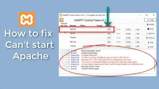 How to solve Apache can't start error. 