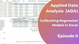 Calibrating Excel Regression output for fit using Solver + Feature selection. Urdu + English Ed.