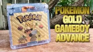 Pokémon Gold Modded Gameboy Advance SP Retro Gaming Console