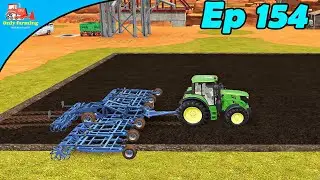 FS 18. Timelapse # 154. Sowing wheat in all fields. Cultivating.
