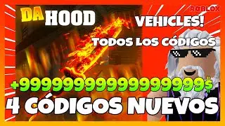 ✅4 NUEVO CÓDIGOS✅TODOS los CÓDIGOS activos de 👊DA HOOD👊Update Vehicles 👊 Roblox 2023 👊 EMiLiOR