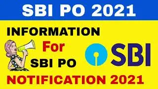SBI PO 2021 NOTIFICATION | GOOD NEWS | SBI PO NOTIFICATION 2021 | SBI PO NOTIFICATION DATE