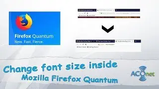 How to change font size in Firefox Quantum web browser (OLD VERSION)