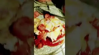 egg+sausage+ketchup #yummy#egg#iloveit