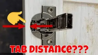 What Is The Cabinet Door Hinge Tab Distance?