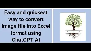 Convert text in image/image to excel format in 2 minutes using chatGPT AI