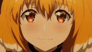 she's happy when Michio caring about her (❁´◡`❁) | Isekai Meikyuu de Harem wo Episode 6