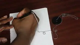 Security Pen Set with Bead Chain and Pen Holder, Desktop Pens with Chains