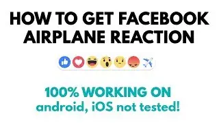 How to Add Facebook Airplane Reaction (Not Working)