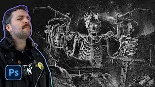 Design OLD SCHOOL Death Metal Artwork - Photoshop Tutorial