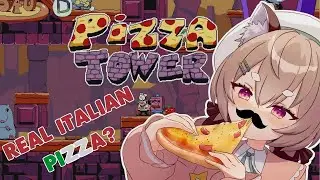She Will Eat REAL PIZZA While Playing The Pizza Game【Pizza Tower】