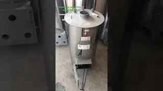 Domestic wood fire hot water boiler