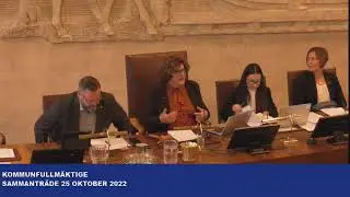 Halmstad kommunfullmäktige 2022-10-25