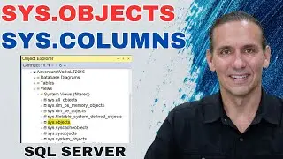 How to use SQL Server sys.objects, sys.colums, sys.all_sql_modules with Billy Thomas ALLJOY Data