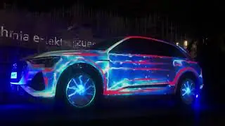 Projection for Audi E tron Porsche Albania.
