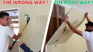 How to Remove Drywall  Properly!