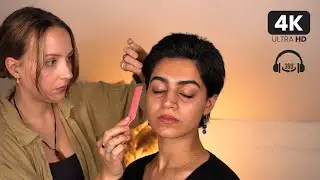ASMR Perfectly Precise Photoshoot Finishing Touches | hair & make-up fixing for sleep