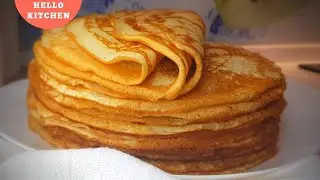 Pancakes on yogurt are very tender and delicious.